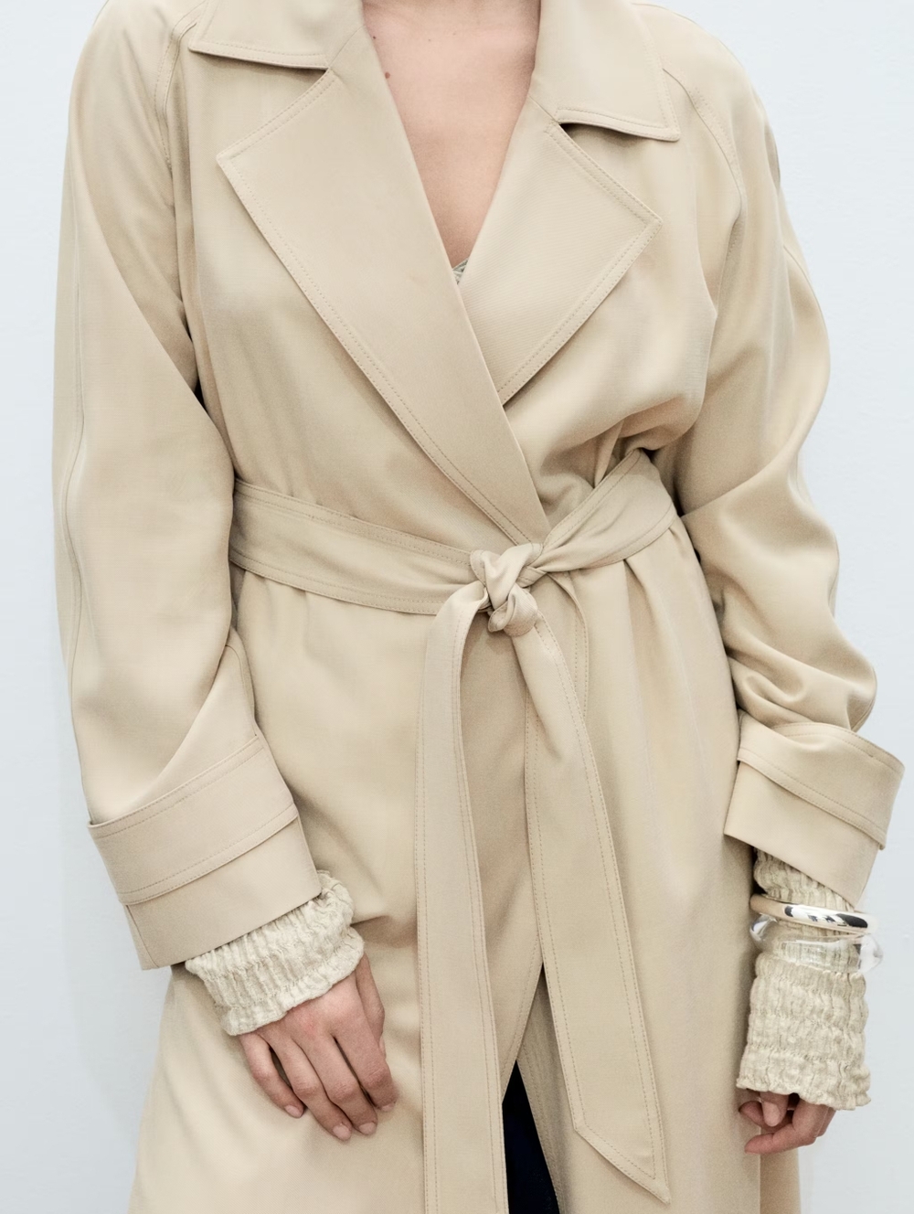 MANGO Soft Trench Coat - Picture 2 of 6